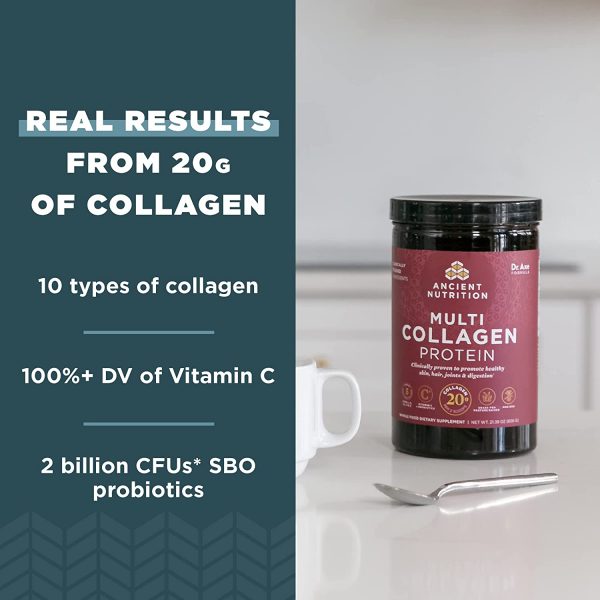 Benefits - Collagen Powder Protein with Probiotics by Ancient Nutrition, Multi Collagen Protein