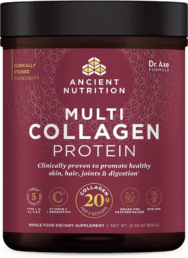 Collagen Powder Protein with Probiotics by Ancient Nutrition, Multi Collagen Protein